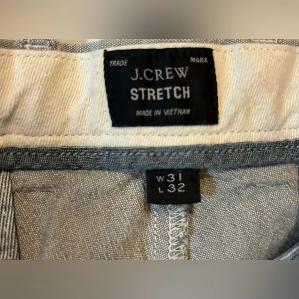 J. Crew Stretch Men’s Size 31/32‎ Gray 770 Straight Chino Pants